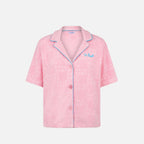 Whale terry cotton shirt with piping
