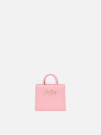Girl pink crewneck sweater Danya with Courma lurex logo
