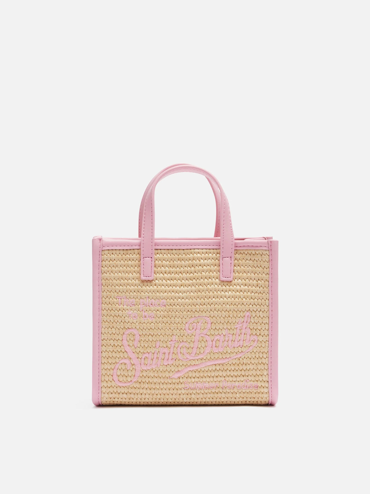 Vivian Mini Straw beige straw effect handbag