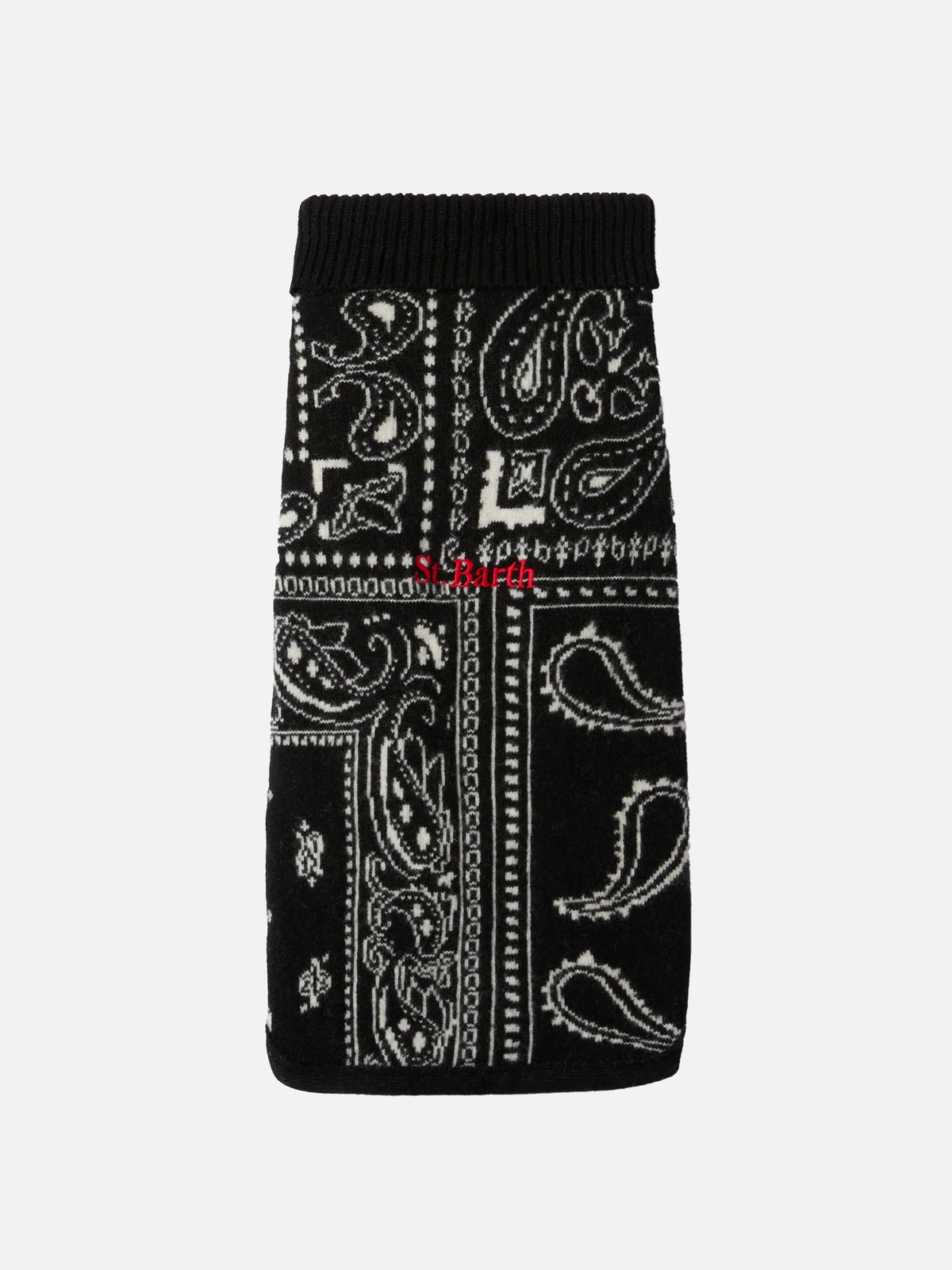 Dog sweater with Bandana print