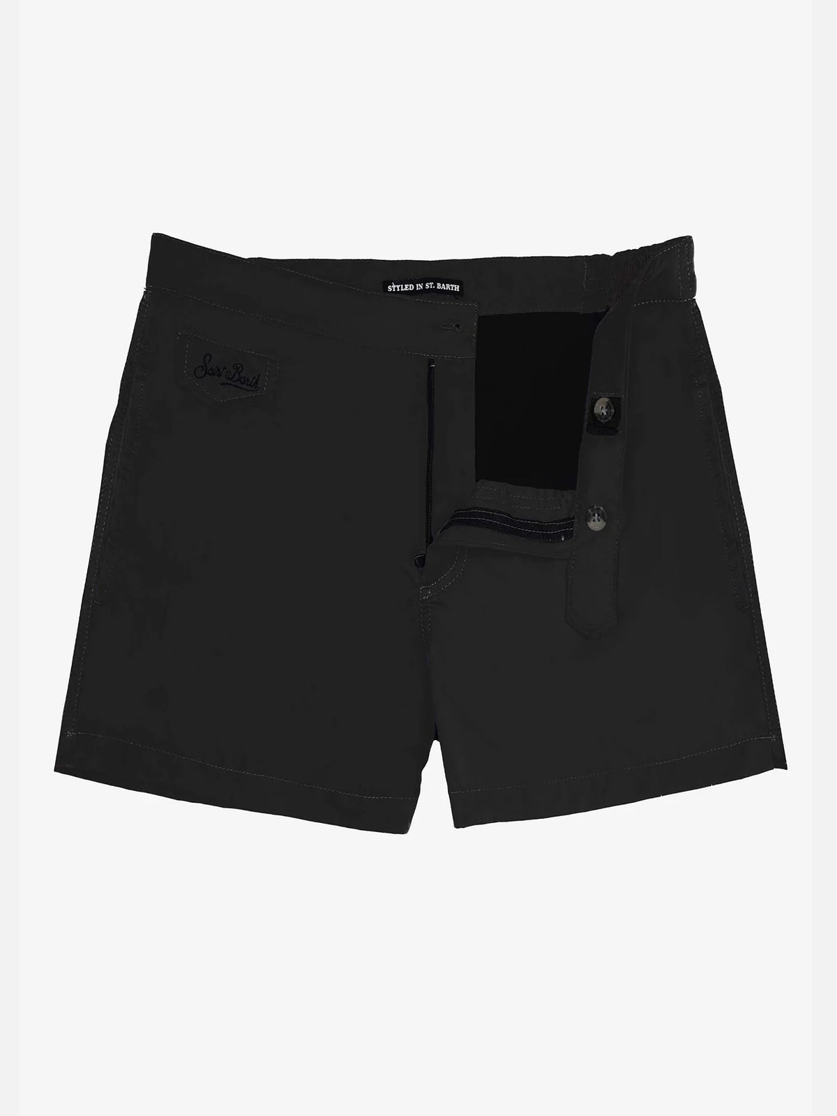 Harrys black swim shorts