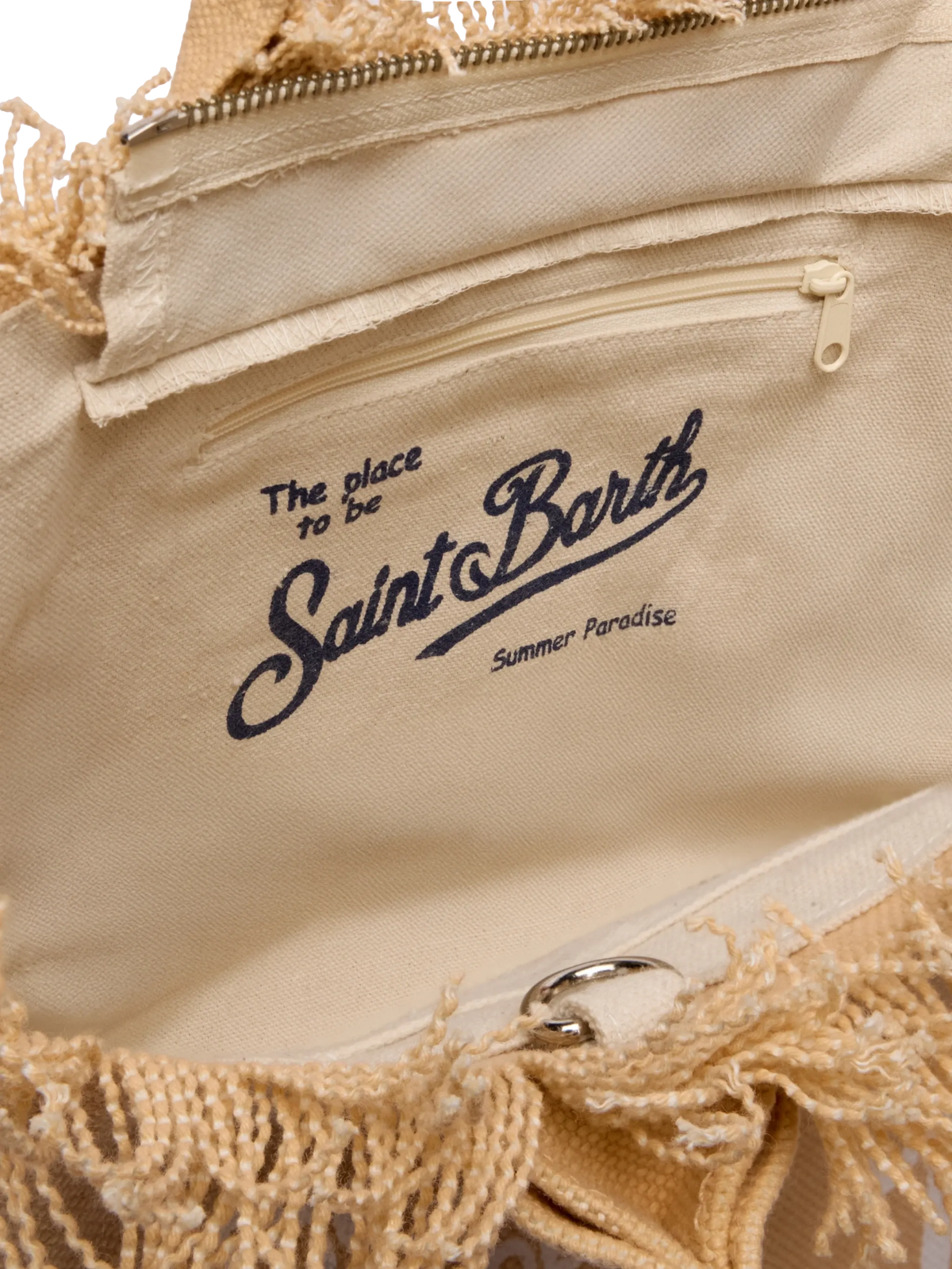 Colette beige cotton canvas handbag