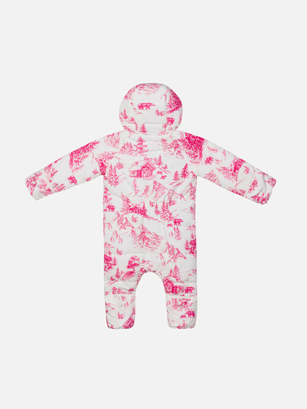 Ski suit Glace with toile de jouy print