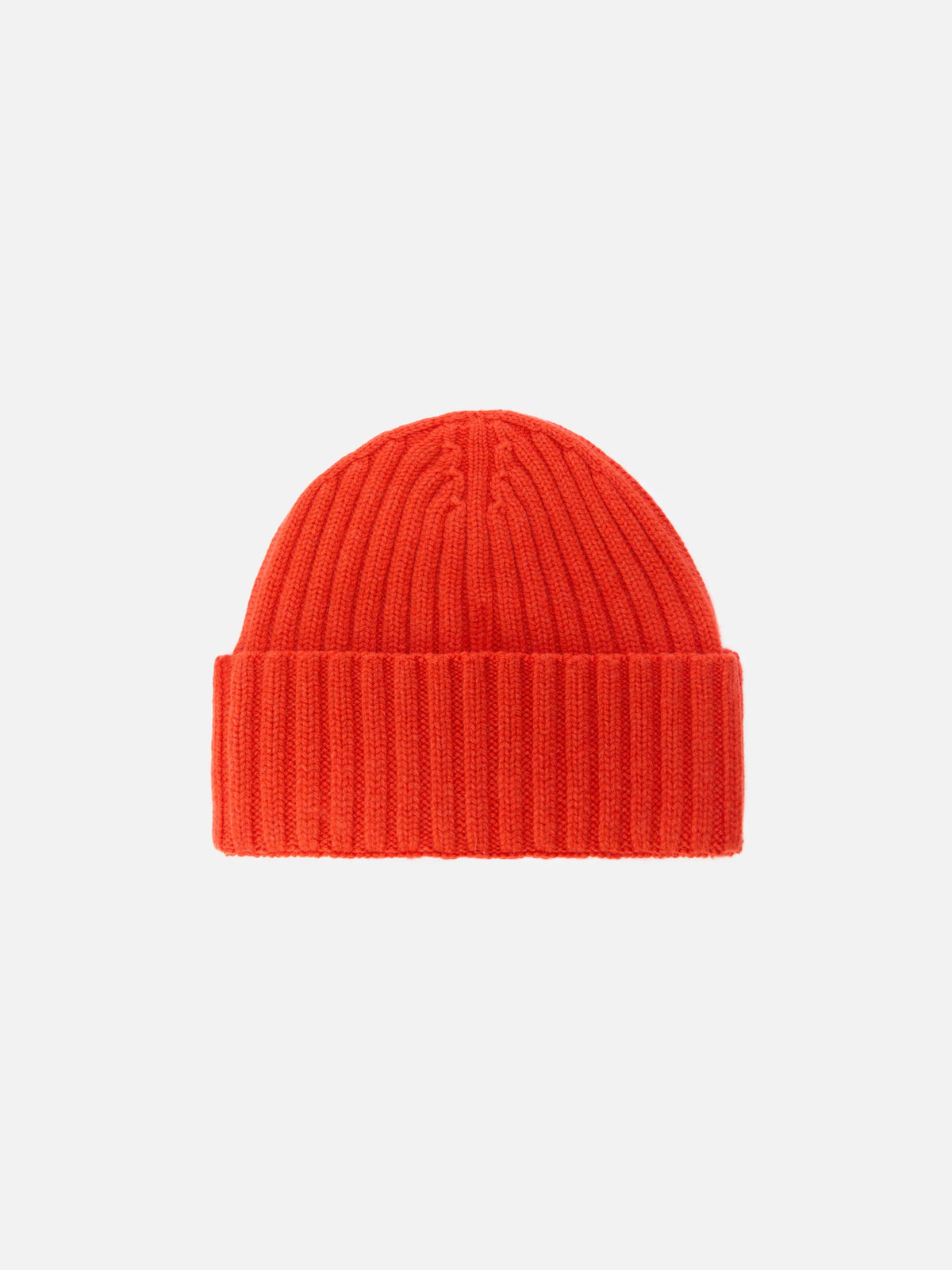 100% WOOL Wengen beanie in orange