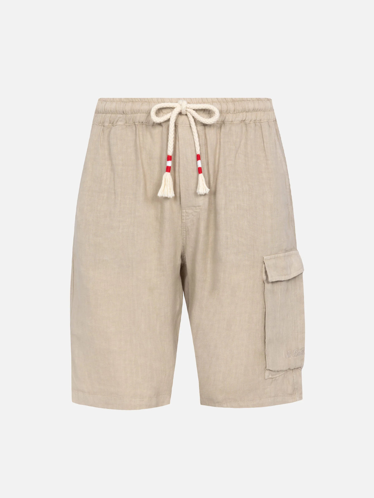 Beige linen bermuda Marseille