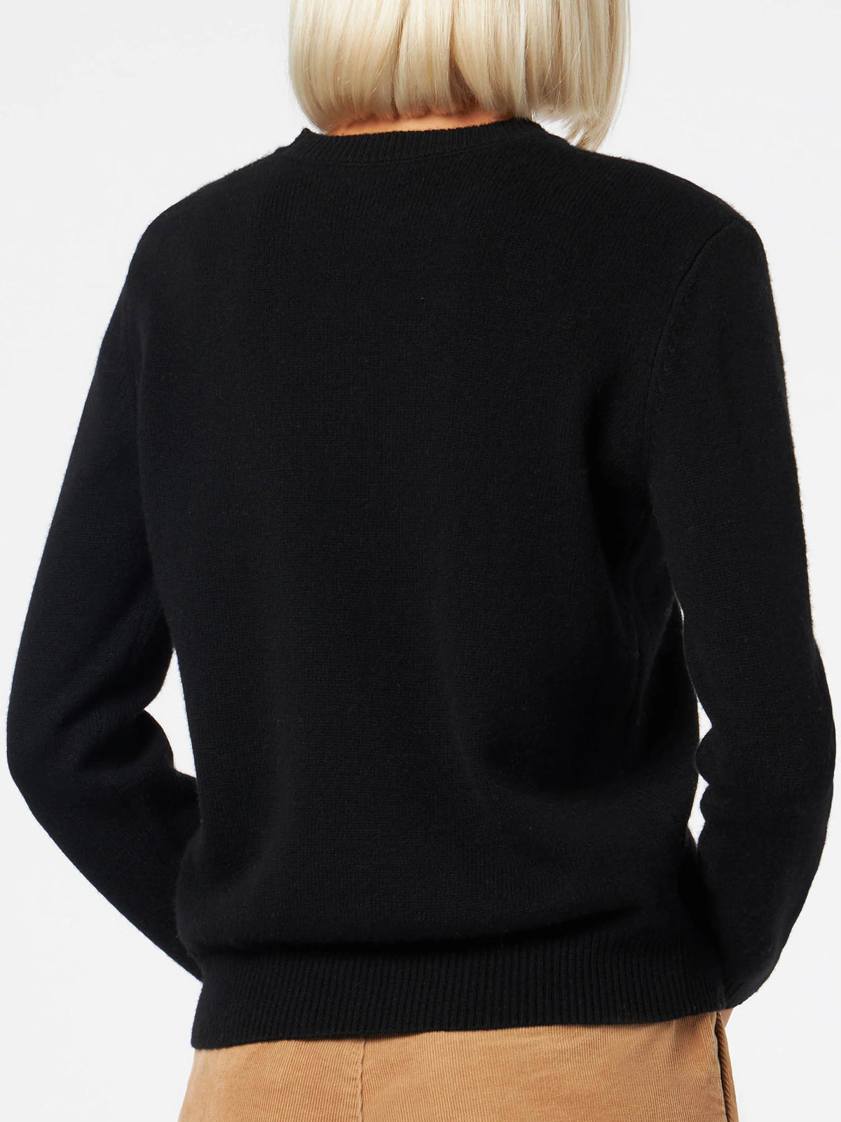 100% CASHMERE sweater Sorbonne in black