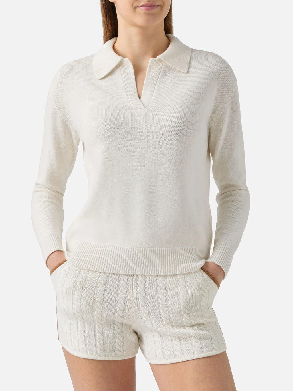 Off-white Eze polo in 100% WOOL