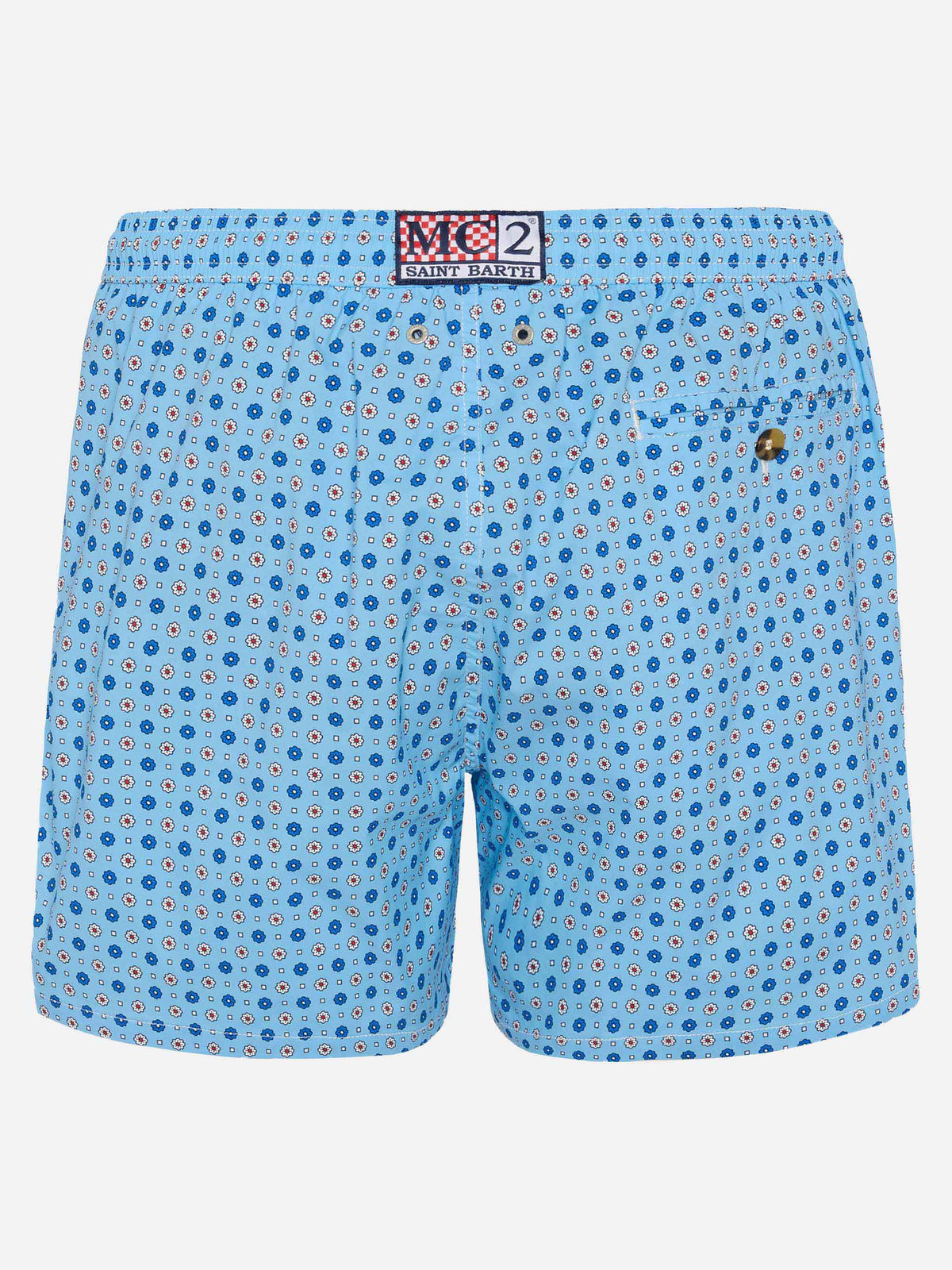 Comfort Light swim shorts with micro tie print