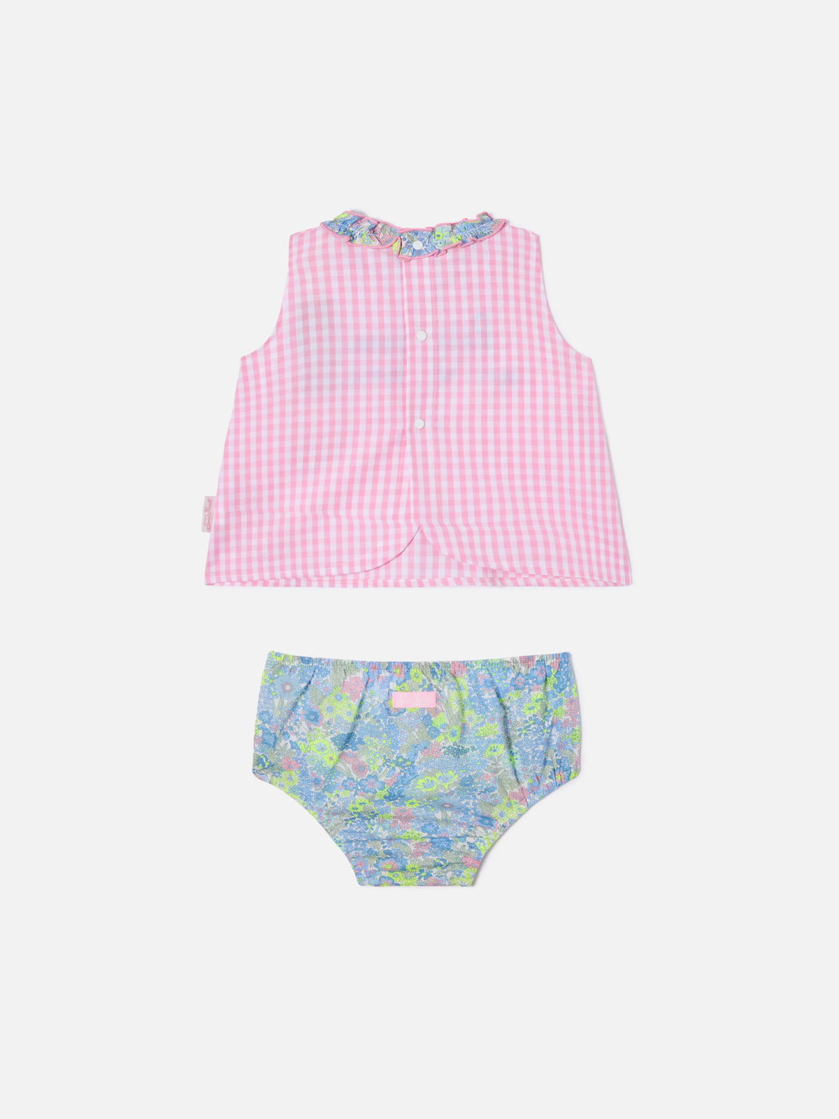 Abbie top and bloomer set with Principesse en vacances embroidery | Made with Liberty Fabric
