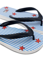 Flip flops with starfish print