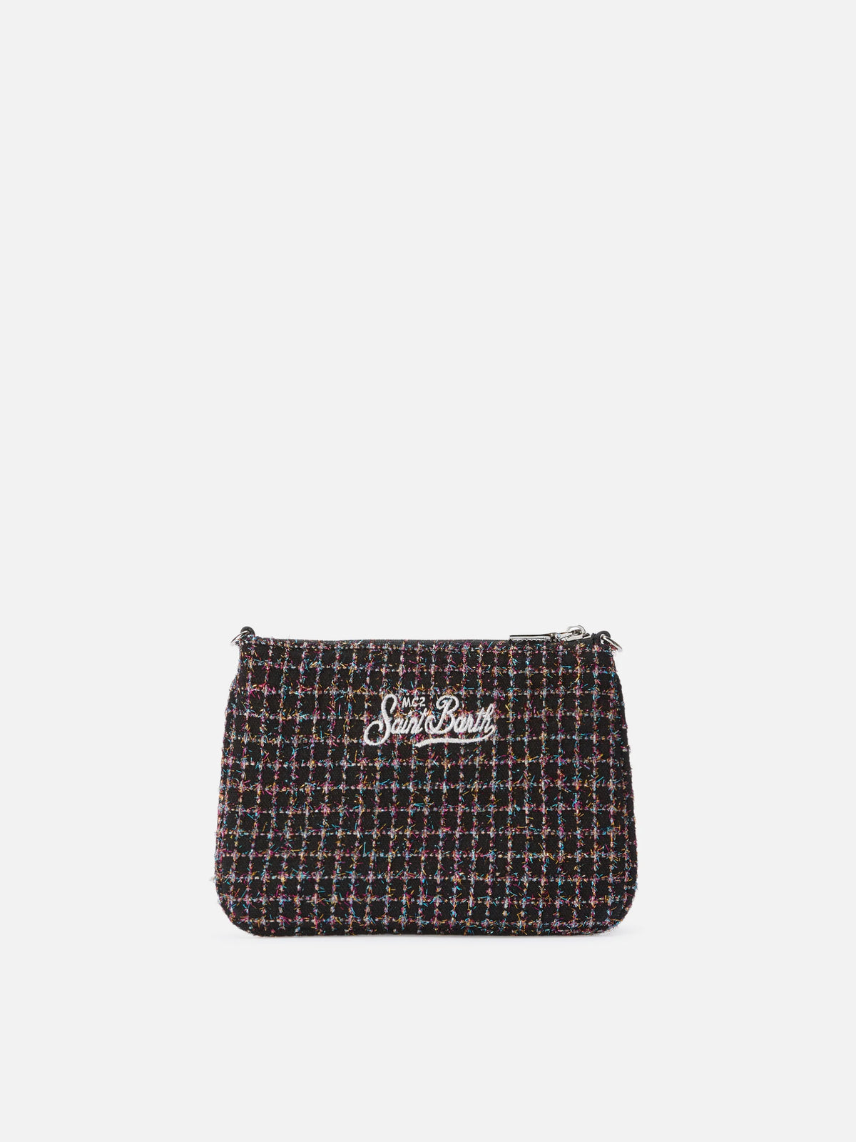 Parisienne Mini Shoulder Bag in shiny black tweed