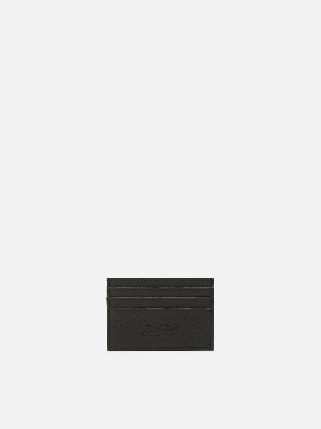 Backpack in black leather
