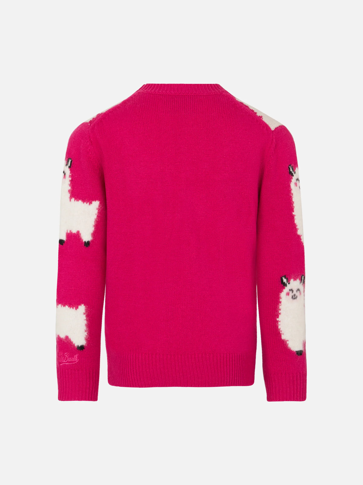 Girl crewneck sweater with L'Am