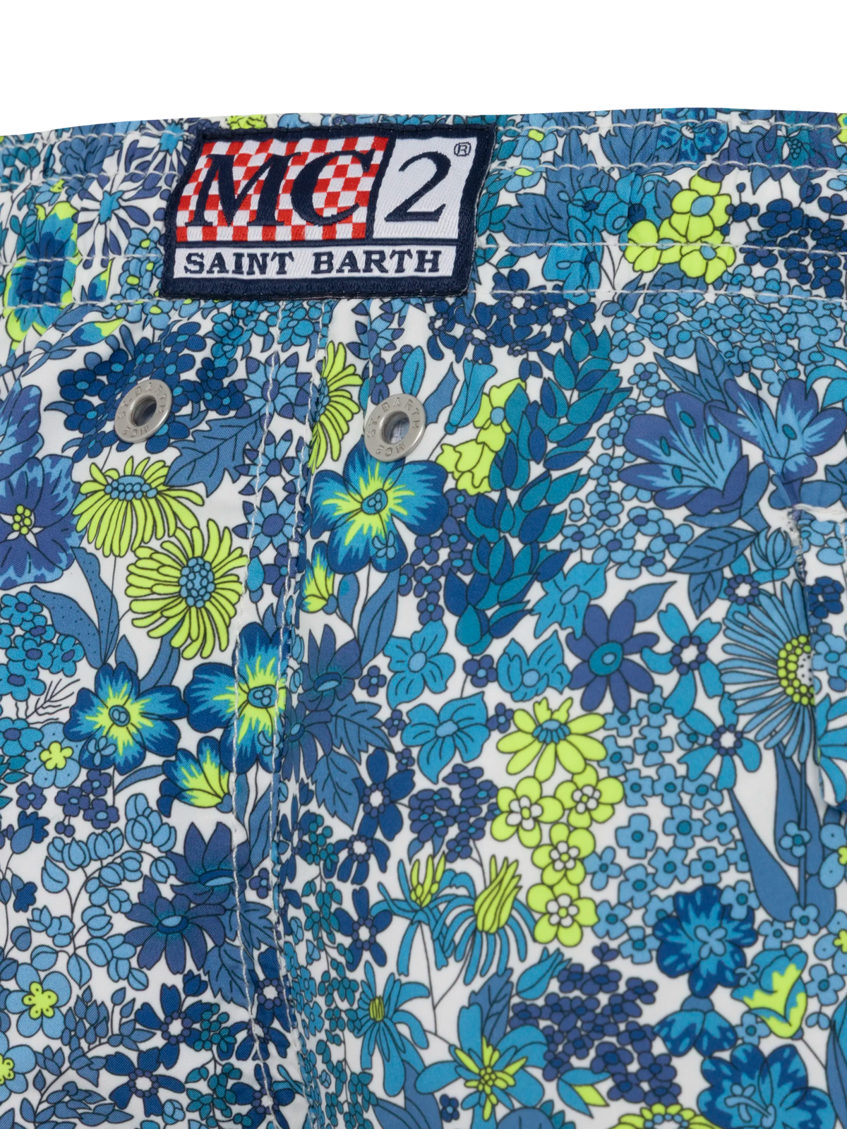 Jean Lighting lightweight fabric swim shorts with Margaret Annie print | MADE WITH LIBERY FABRIC