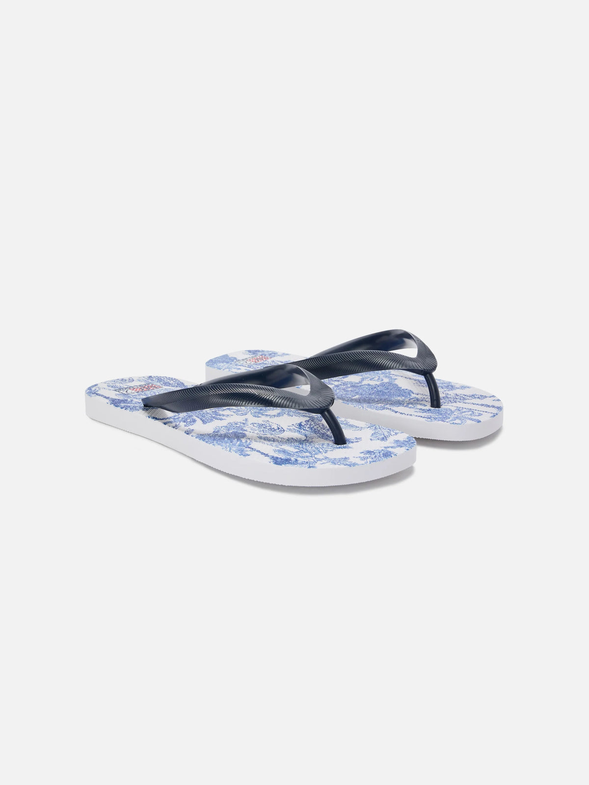 Aidan beach towel with toile de Jouy print and logo| Special edition
