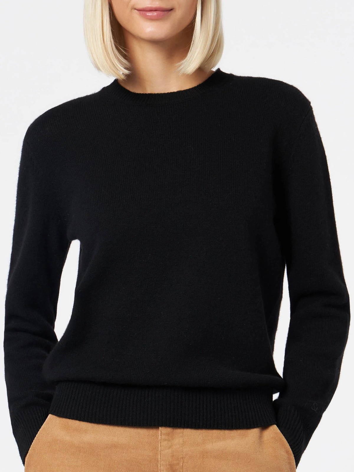 100% CASHMERE sweater Sorbonne in black