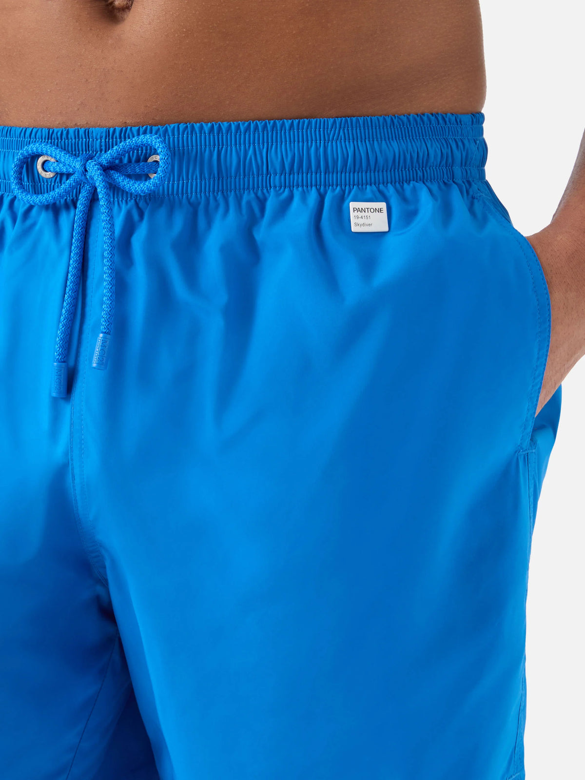 Lighting Pantone swim shorts in bright blue | Special Edition
