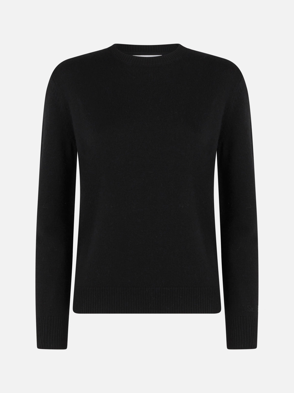 100% CASHMERE sweater Sorbonne in black