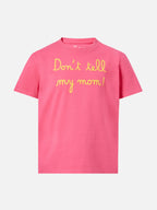 Elly fuchsia t-shirt with embroidery
