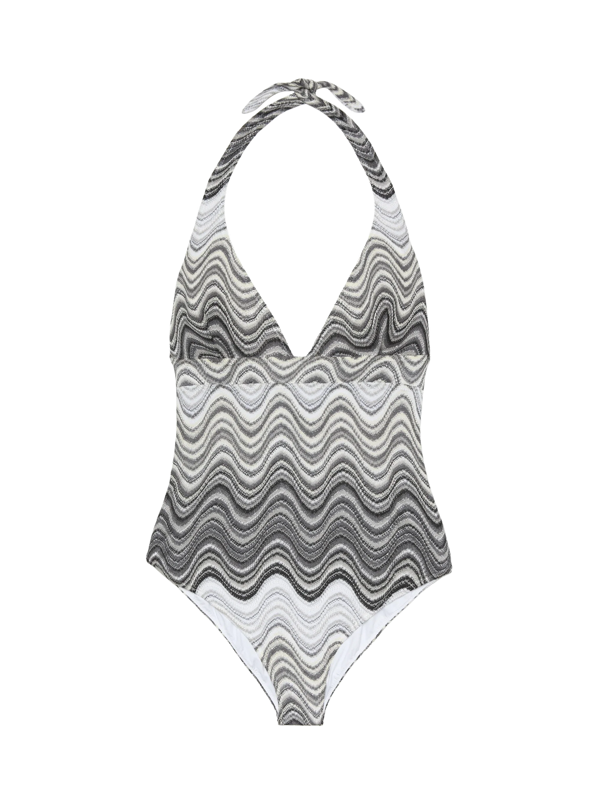 Marylin raschel wavy one-piece swimsuit