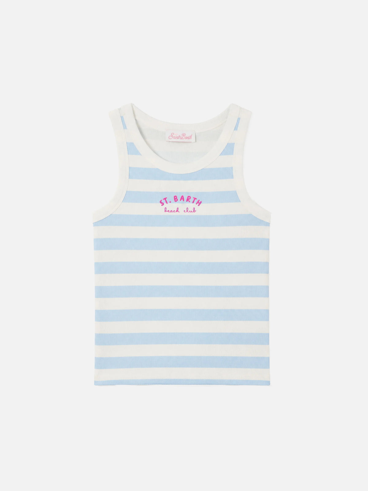 Ada striped ribbed cotton tank top