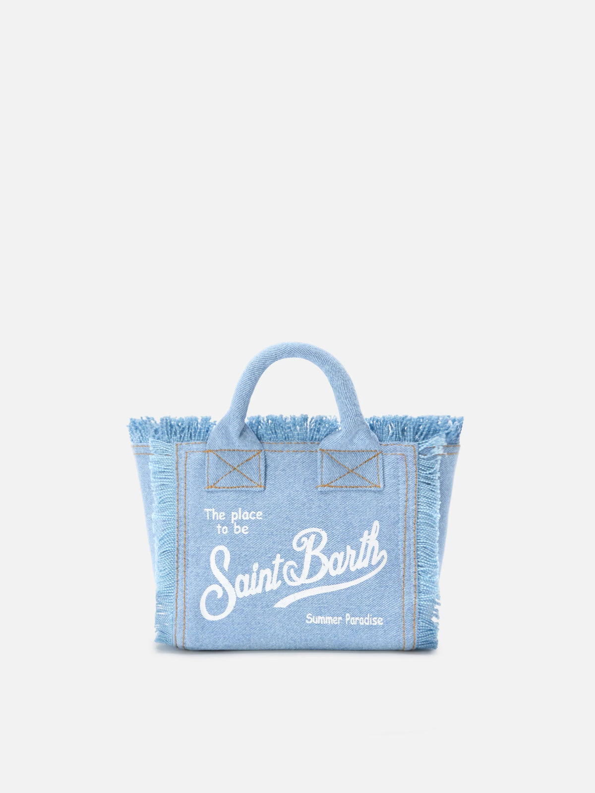 Light wash denim Vanity mini bag