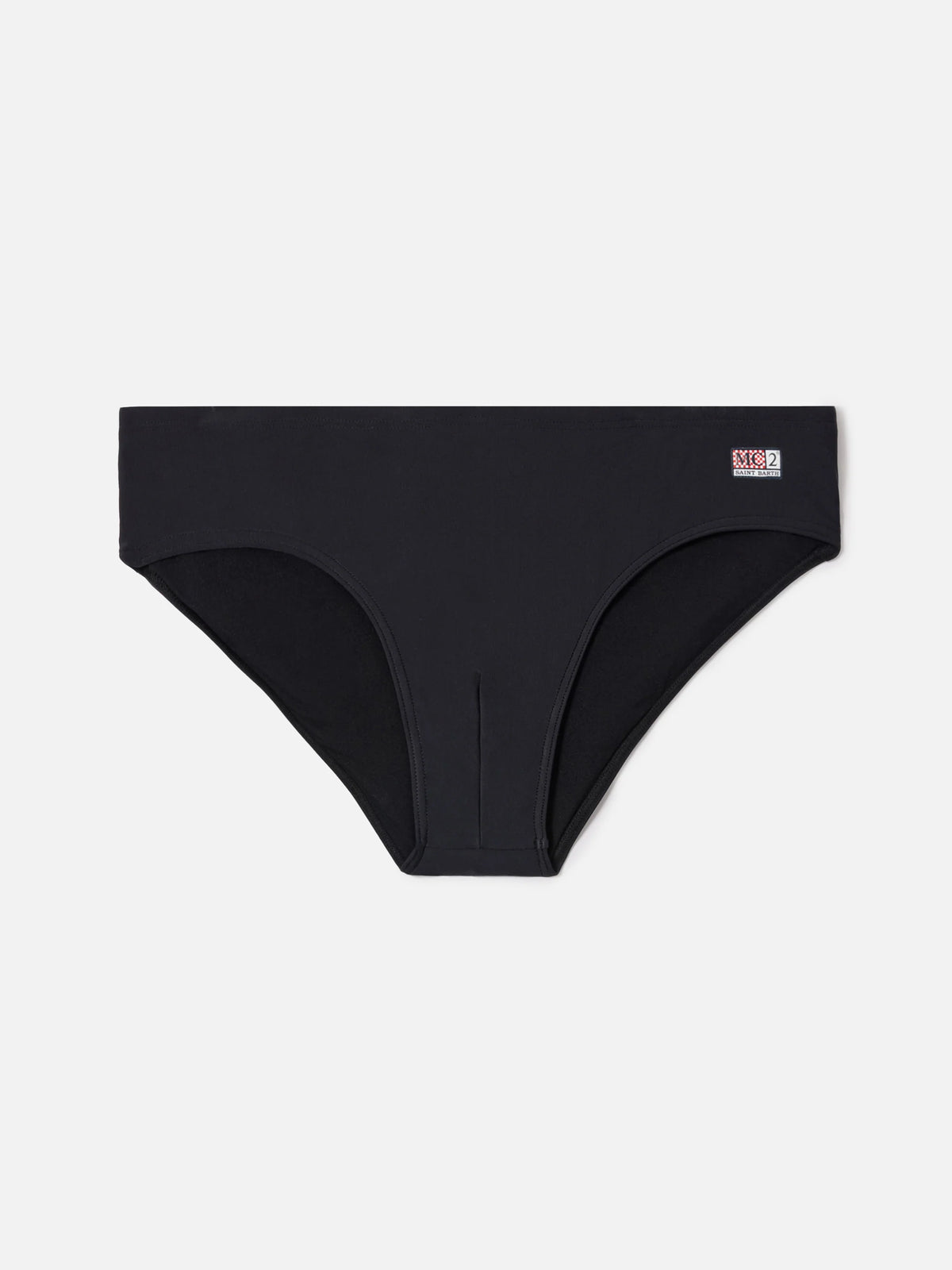 Cayo solid black swim briefs