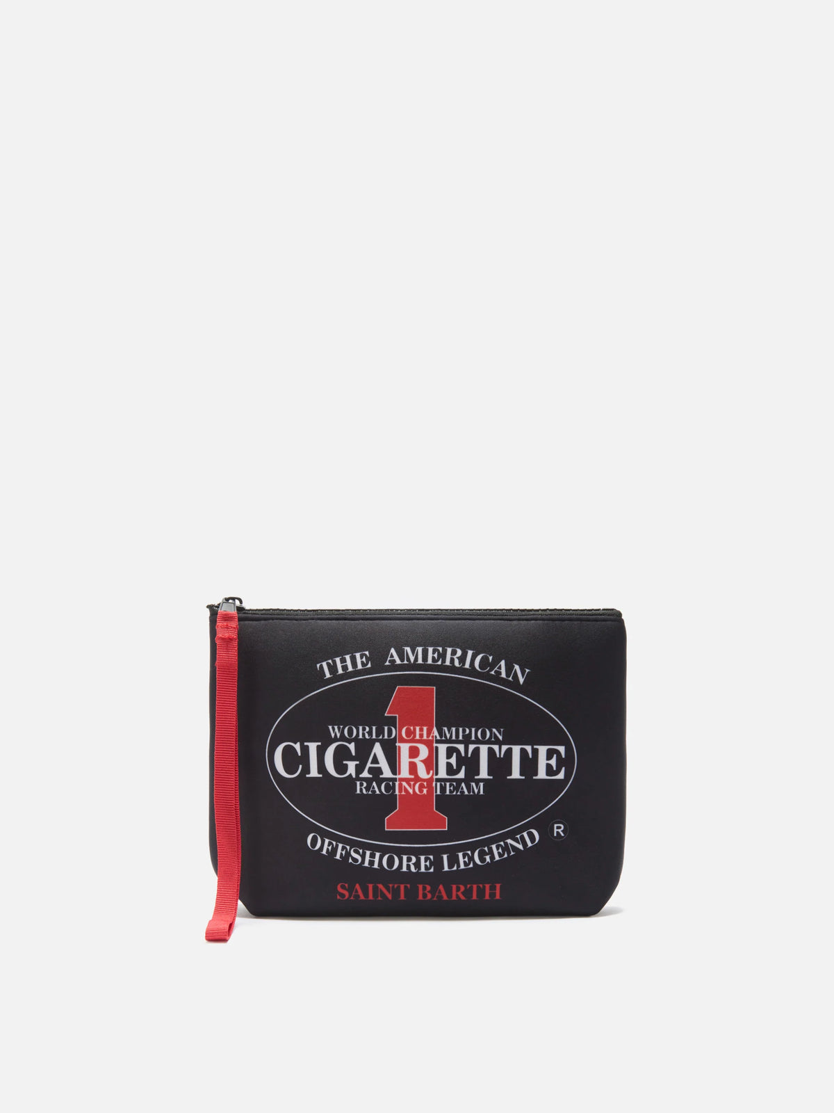 Aline black scuba pouch with Cigarette Racing Team embroidery | Special Edition