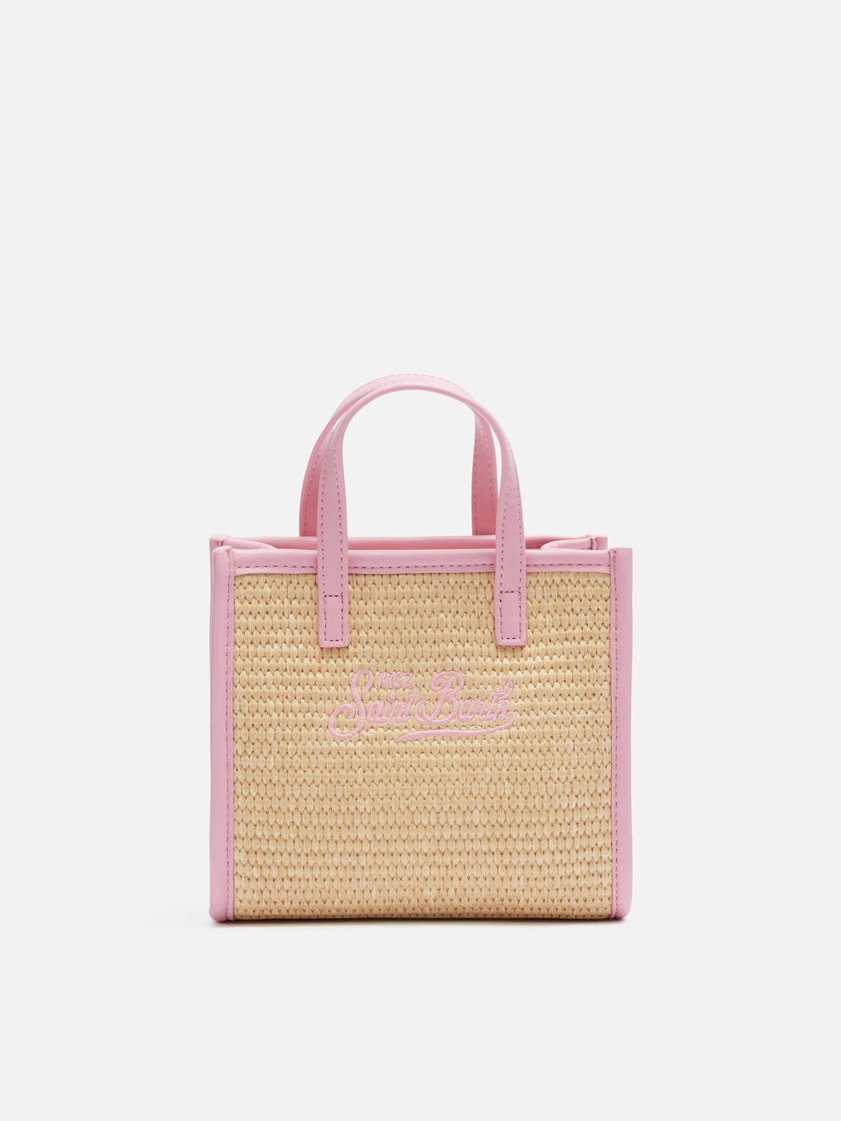 Vivian Mini Straw beige straw effect handbag