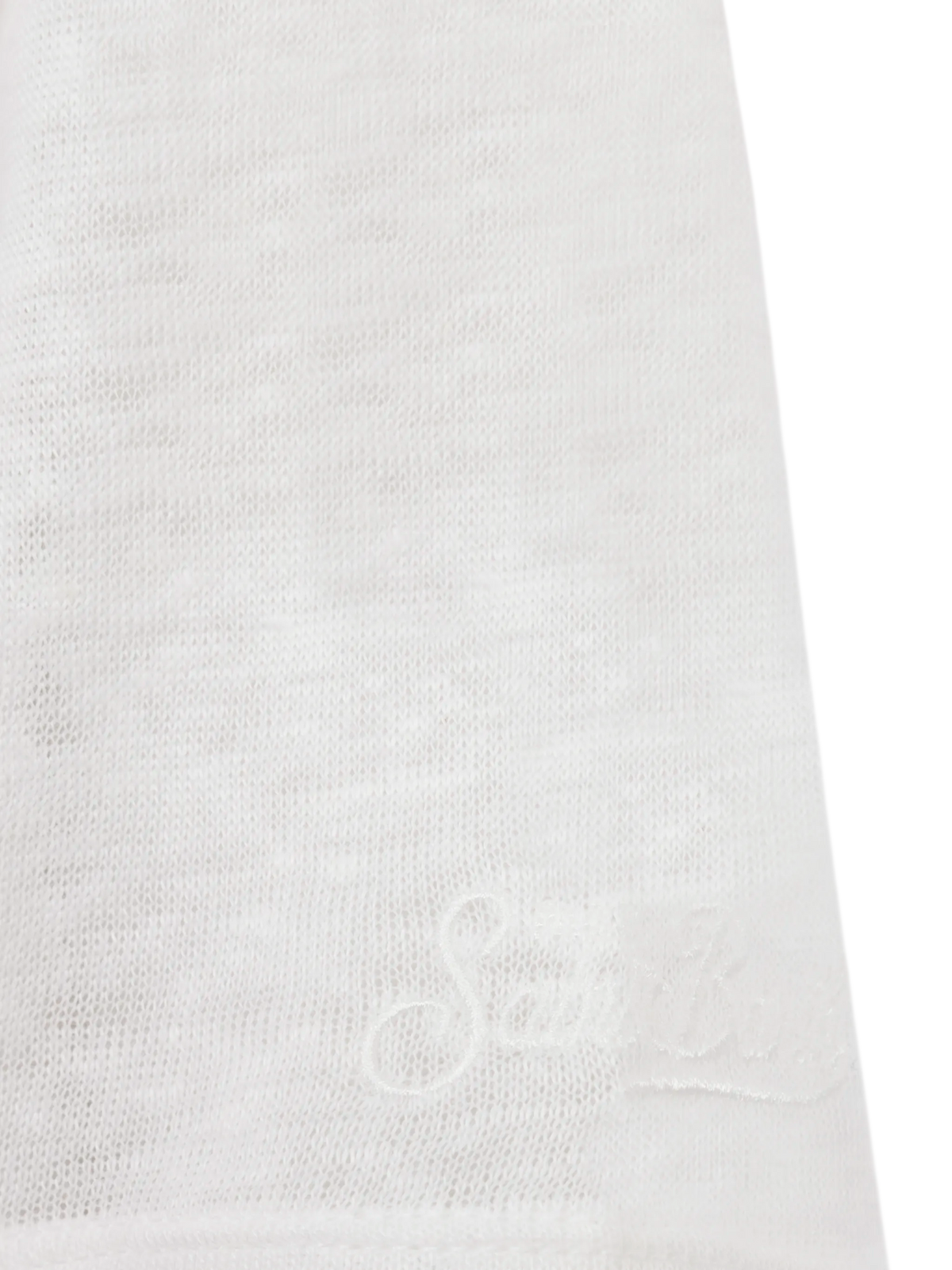 Alex kid white linen jersey t-shirt
