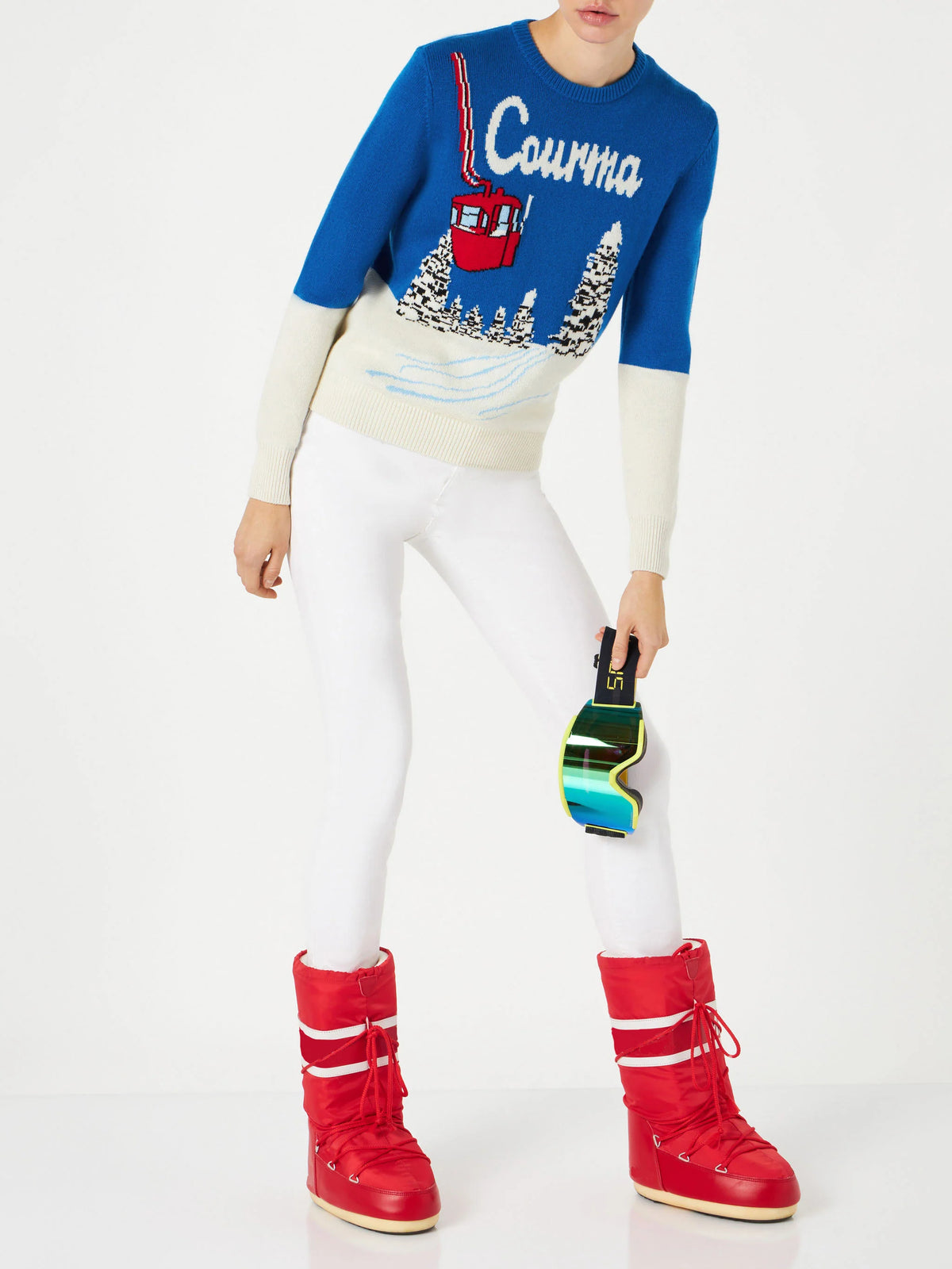 New Queen sweater with Courma postcard jacquard