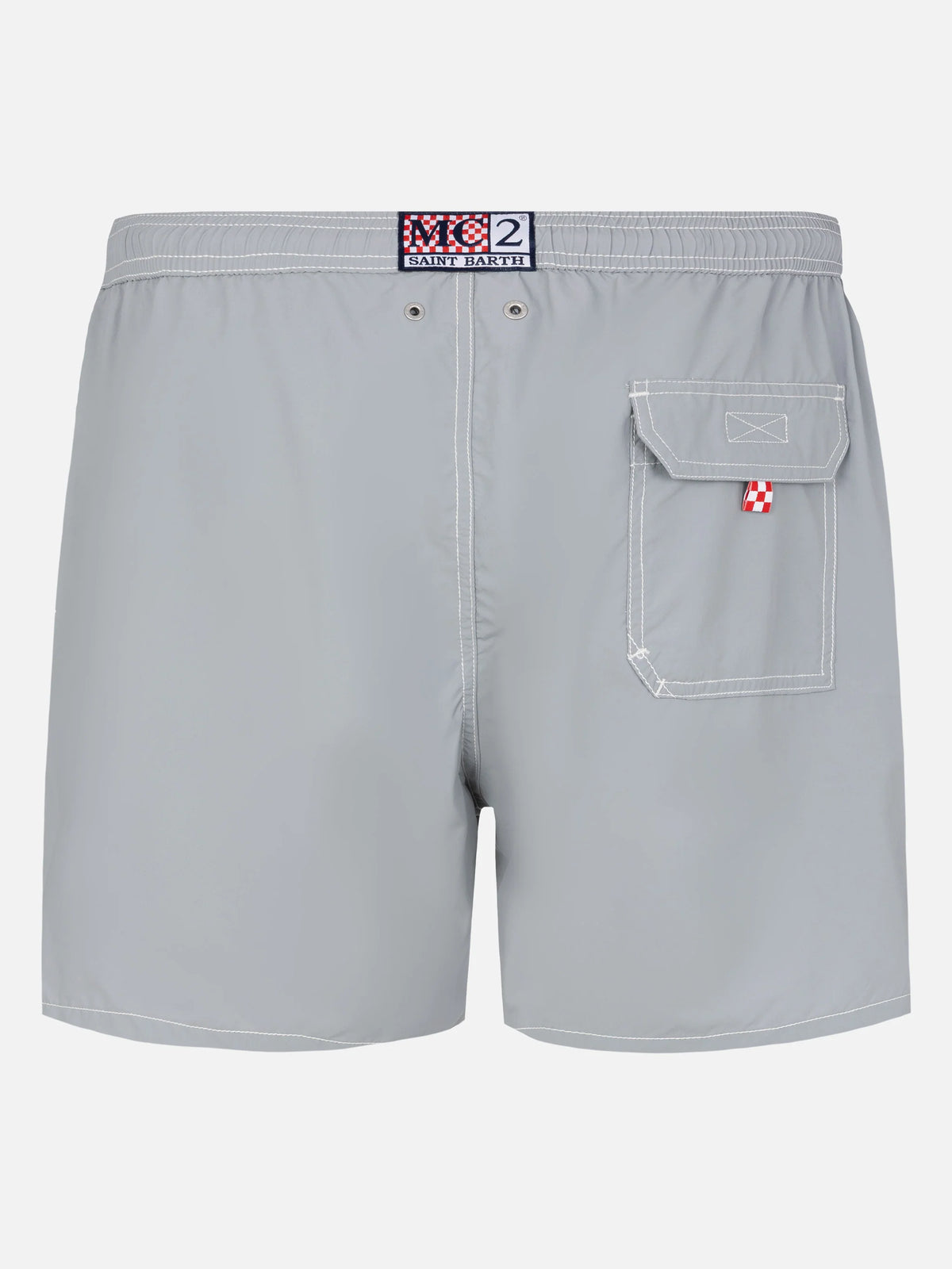 Grey mid-length classic light swim shorts Patmos