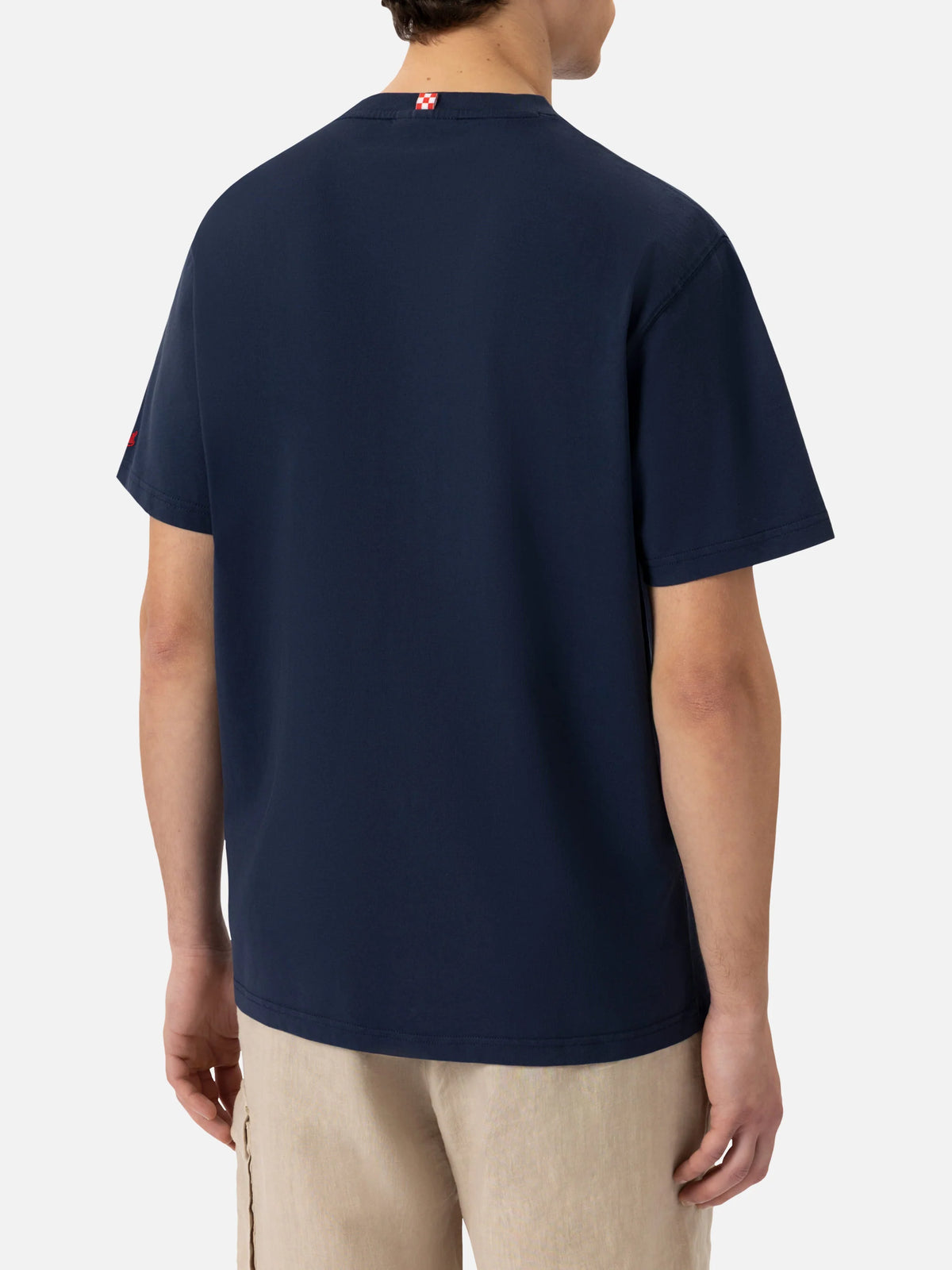 Classic fit cotton jersey t-shirt Portofino with Brillo senza bere embroidery | INSULTI LUMINOSI SPECIAL EDITION