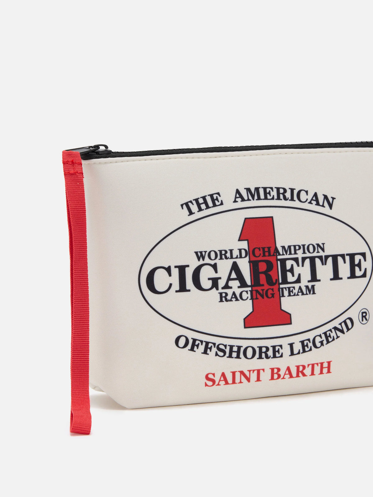 Aline white scuba pouch with Cigarette Racing Team embroidery | Special Edition