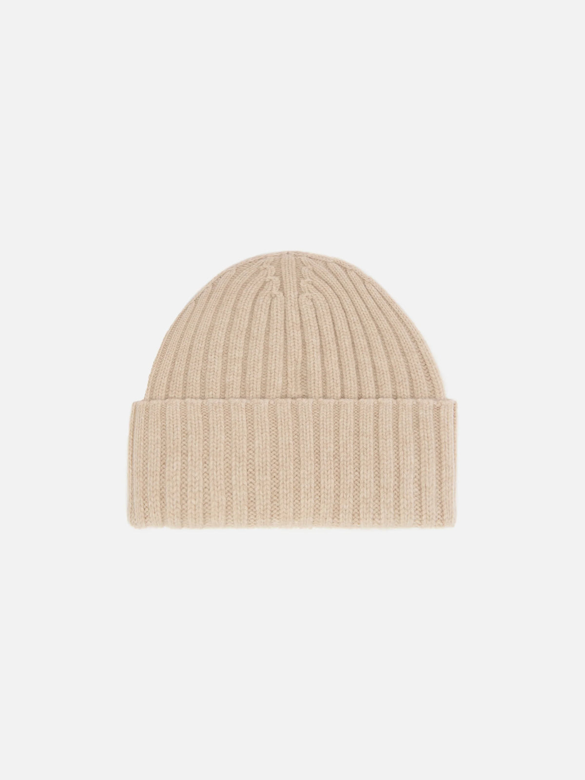 100% WOOL Wengen beanie in beige
