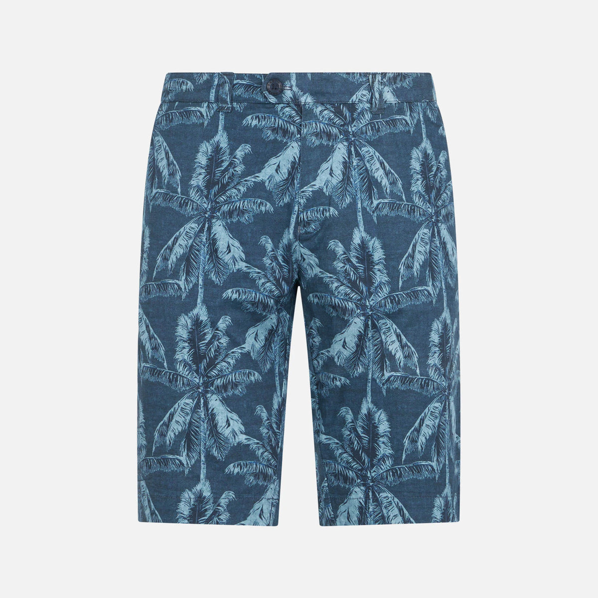 Royal palm print bermuda shorts