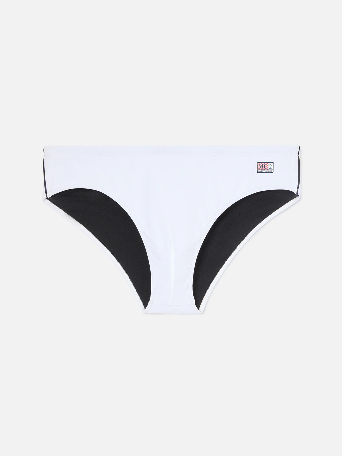 Cayo solid white swim briefs
