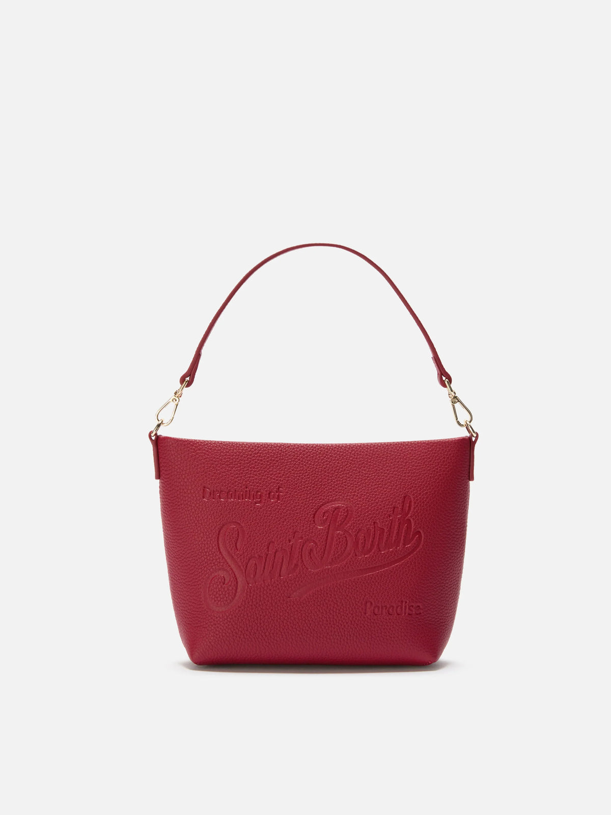 Aline Shoulder Bag in hammered bordeaux leather
