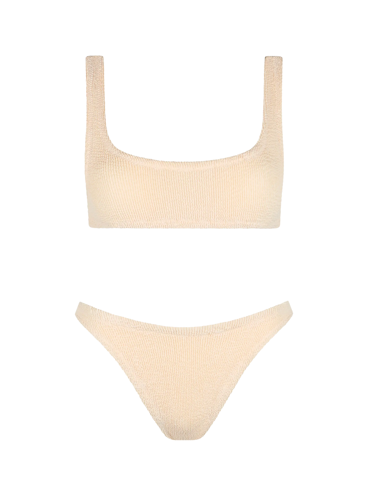 Beige crinkle bralette bikini Naima Elise