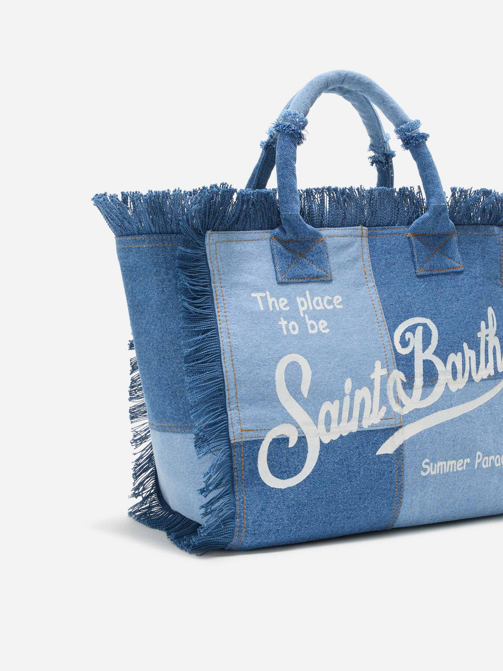 Denim patchwork Vanity regular bag