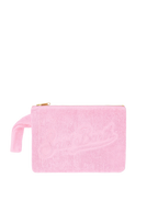 Pink Pareasy pochette with jacquard Saint Barth logo