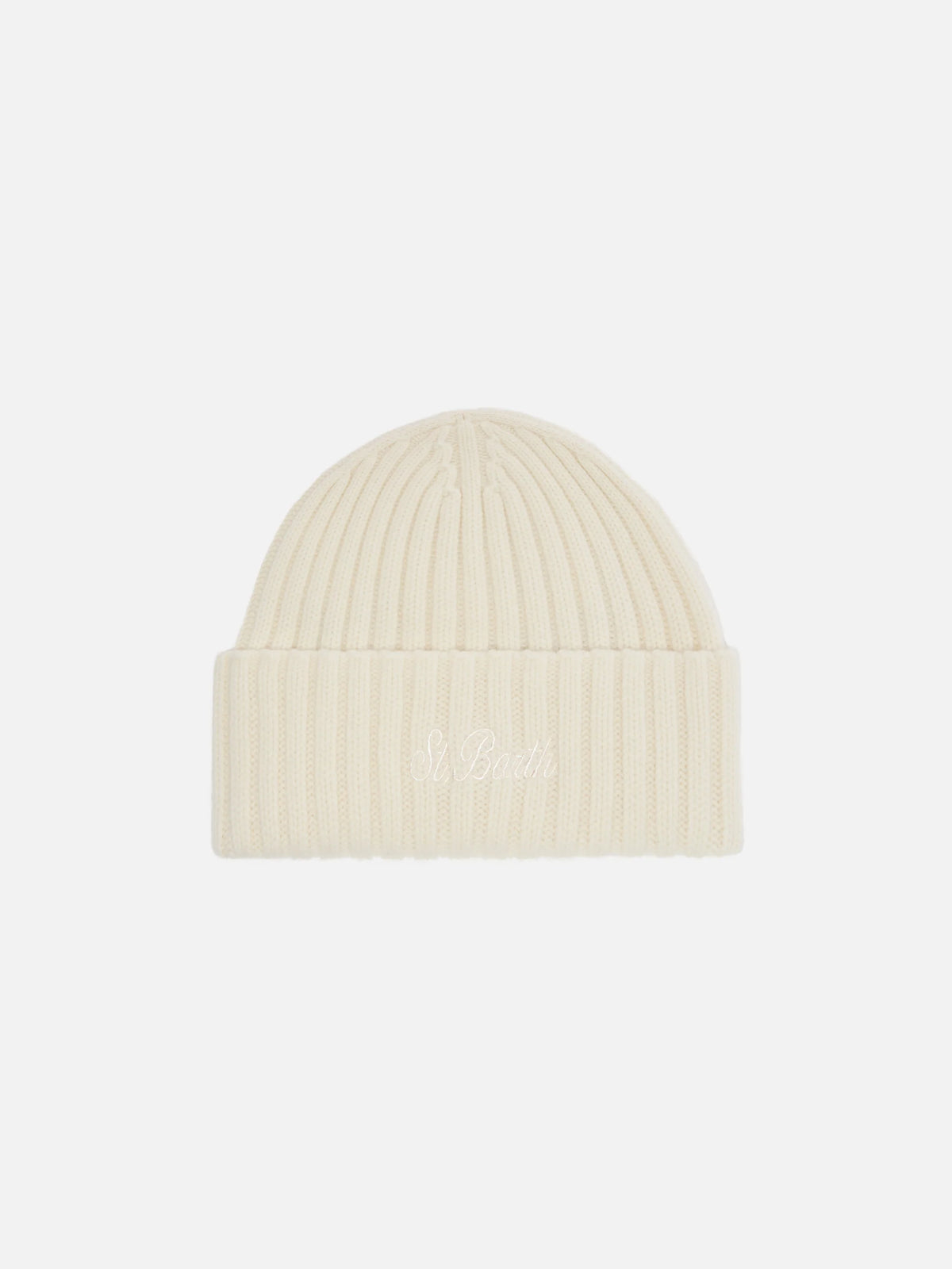 100% WOOL Wengen beanie in white