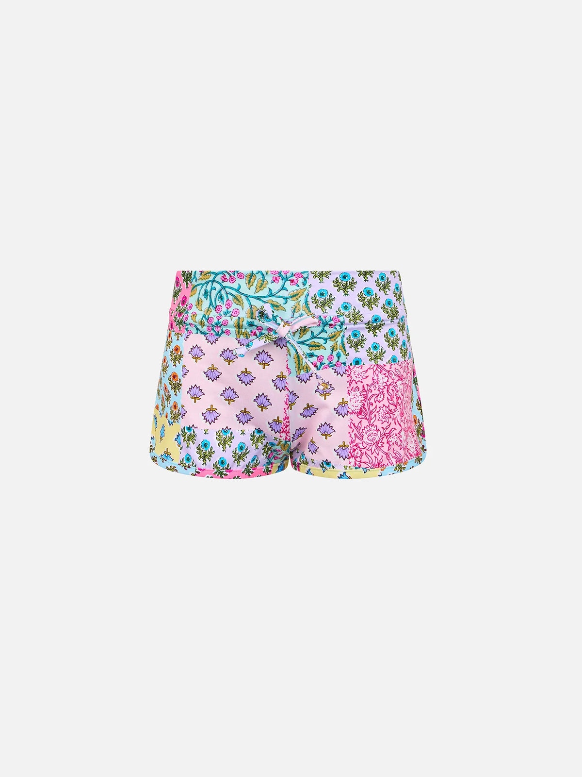 Girl beach shorts Coco with flower print