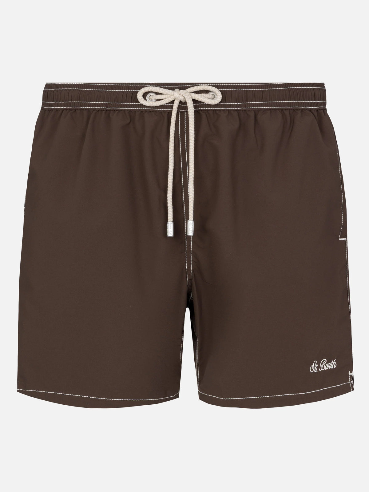 Camel mid-length classic light swim shorts Patmos