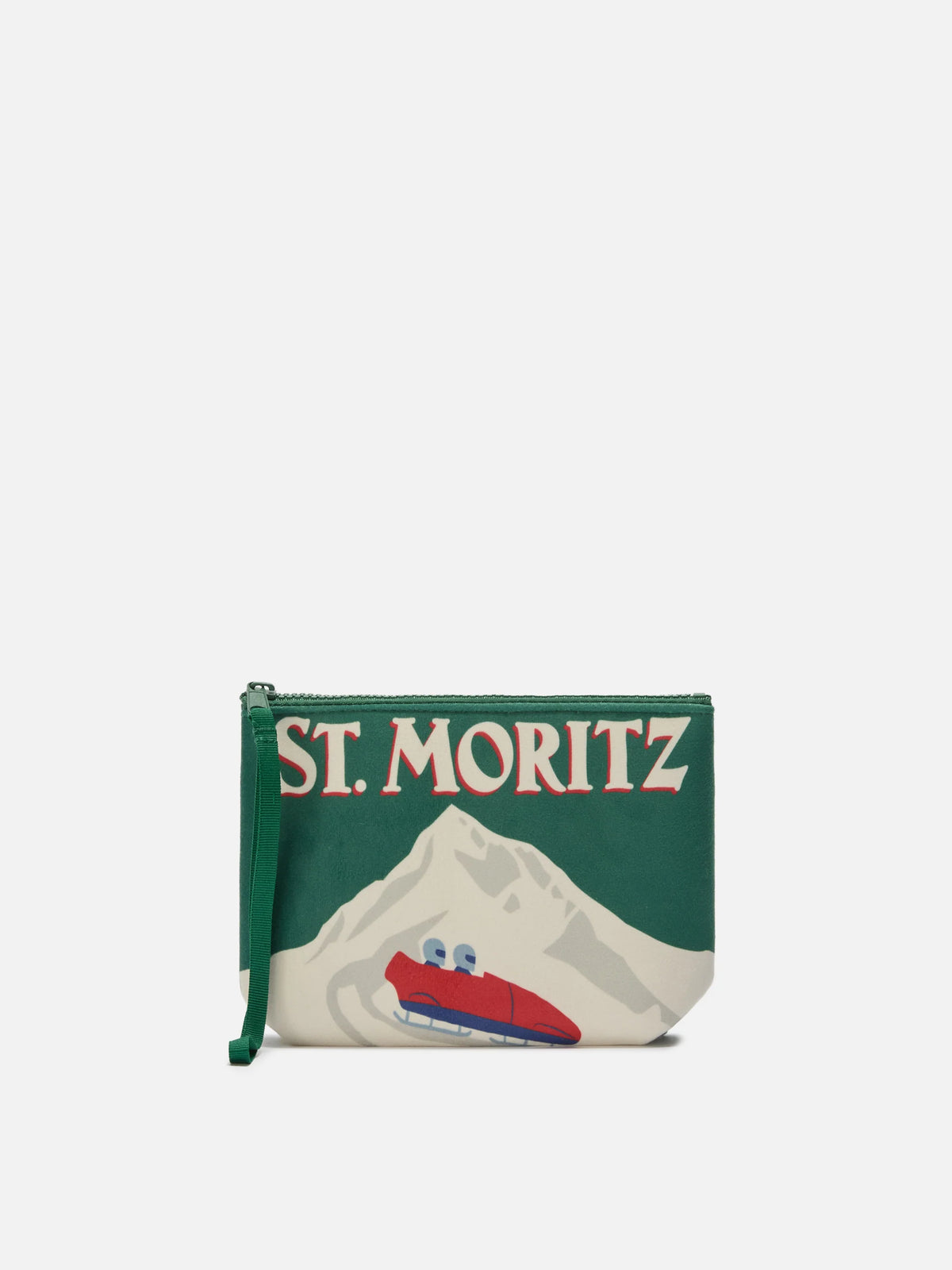 Aline Pouch in wool-effect fabric with St. Moritz print | ST. MORITZ TOP OF THE WORLD SPECIAL EDITION