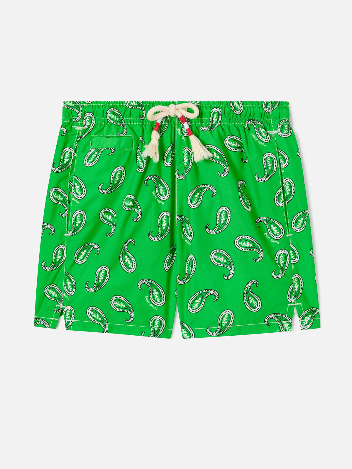 Boy swim shorts with paisley print