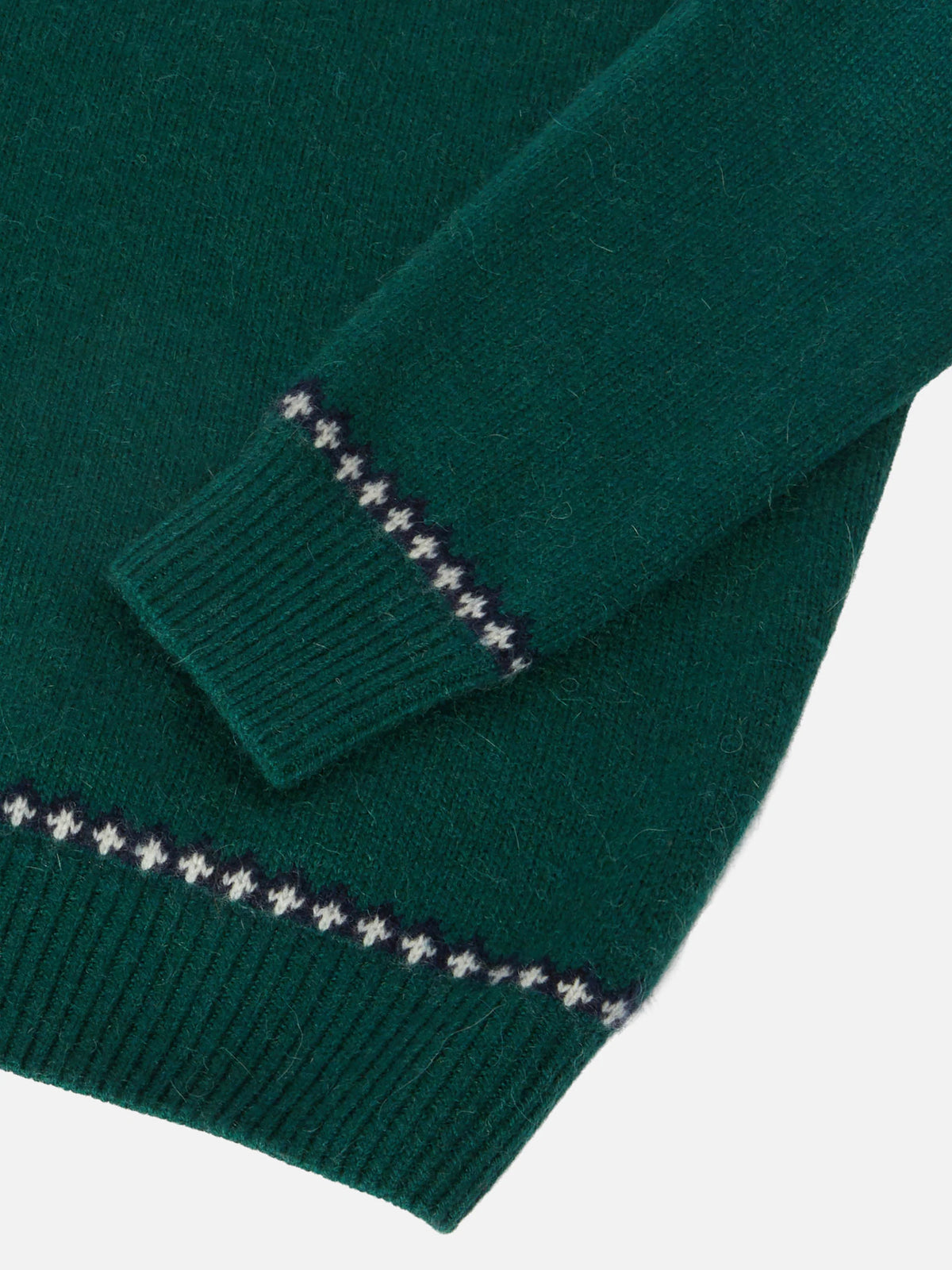 Alpaca sweater Douglas with fair-isle jacquard