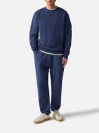 Mélange beige sweatshirt Tribeca with St. Barth embroidery