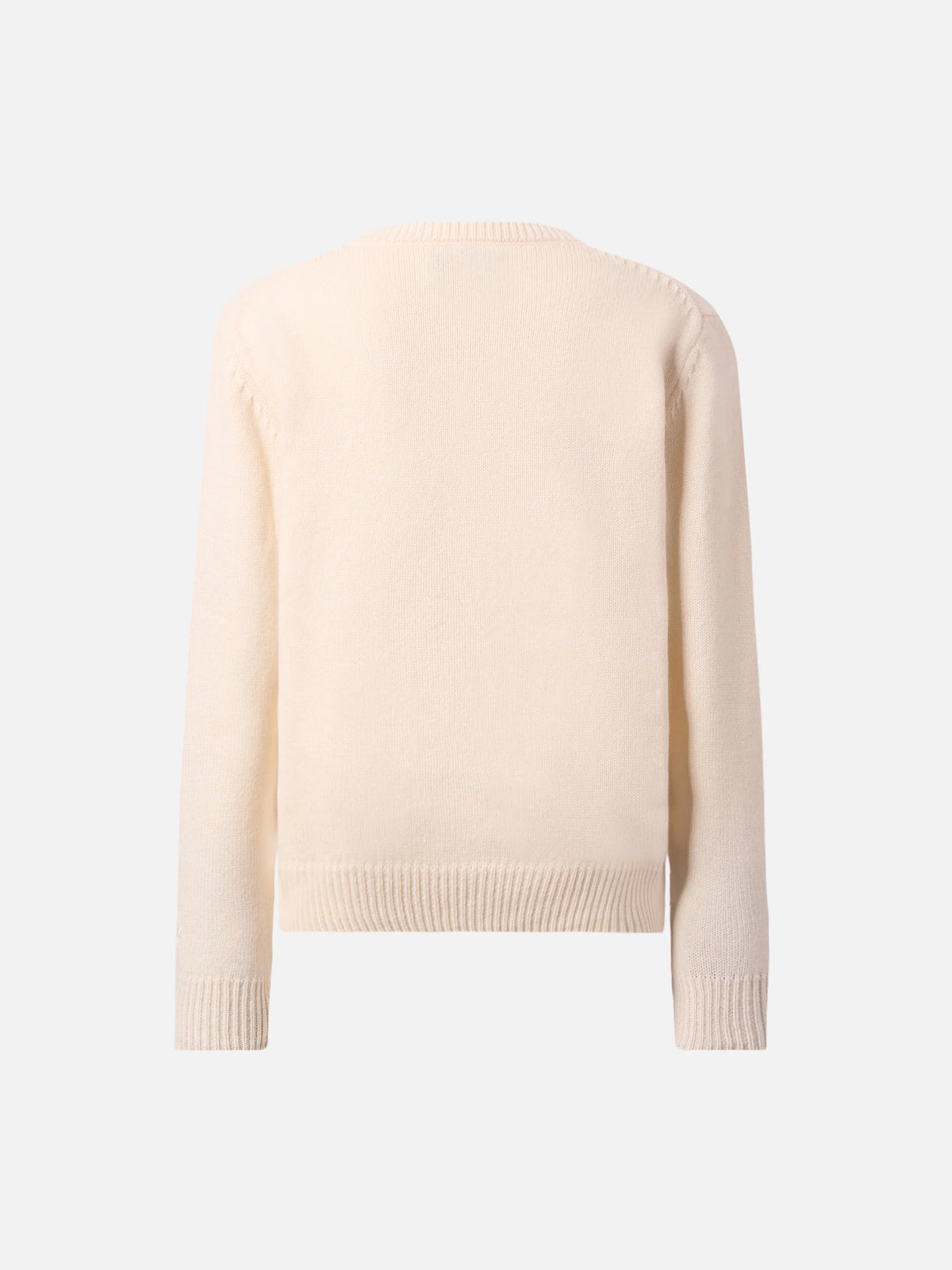 Princess cashmere-blend crewneck with Splendida Splendente lurex jacquard