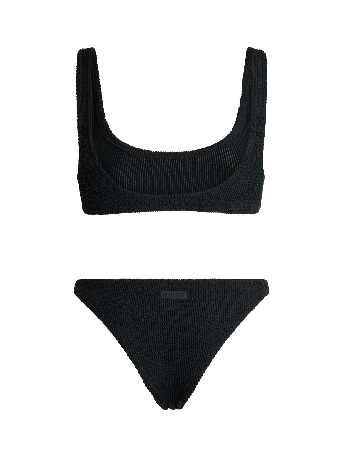 Bralette bikini Naima Naomi in black crinkle